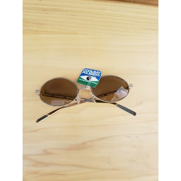 NWT Y2K Gold Sunglasses - Picture 1 of 3